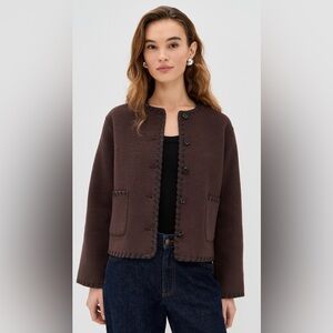 Rails Melanie Jacket Wool Dark‎ Brown M